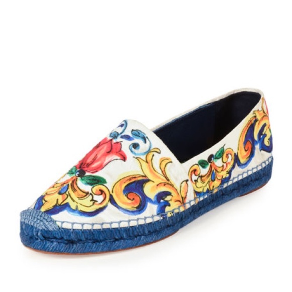 Dolce & Gabbana Maiolica tile-print Espadrilles